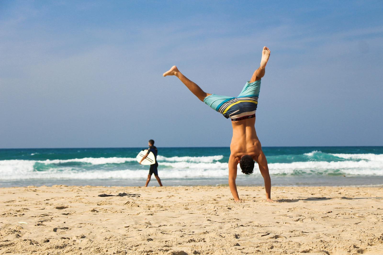 Man Doing Hand Stand